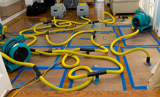 Professional Crawl Space Water Removal technician working in Auberry, CA